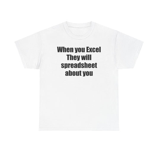 Spreadsheet about you